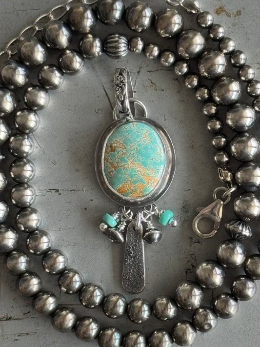 18" + 3" extender Sterling Desert Pearl *necklace only*