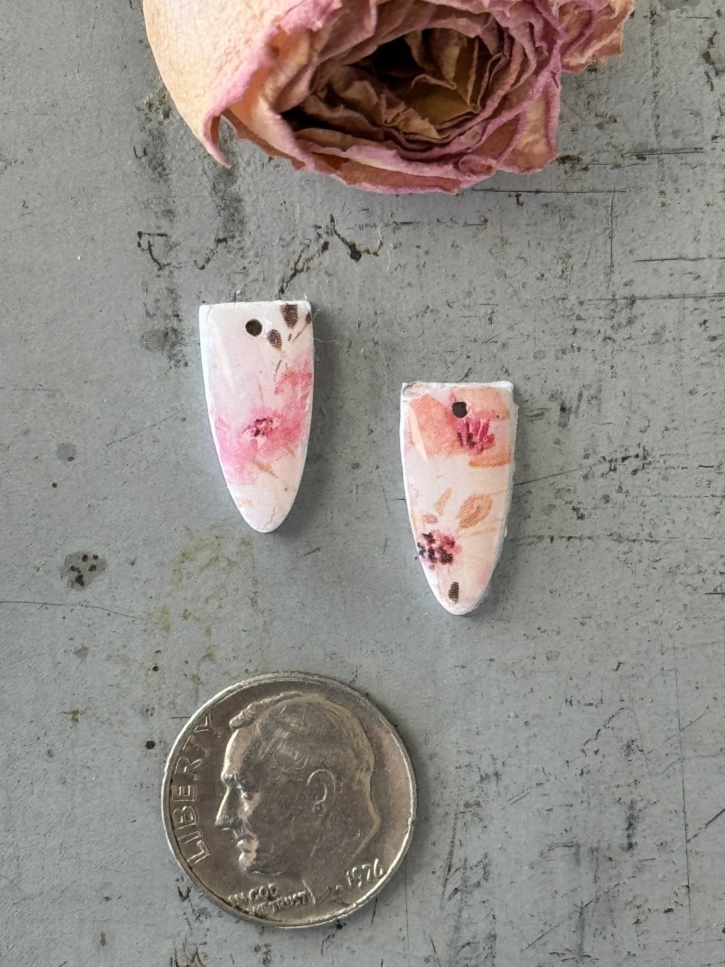 Polymer Clay component pair