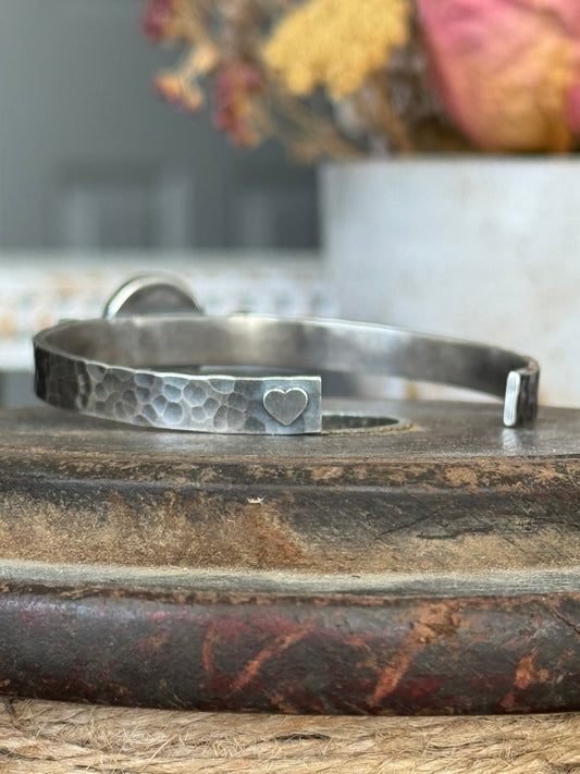 Stone Mountain Turquoise sterling cuff