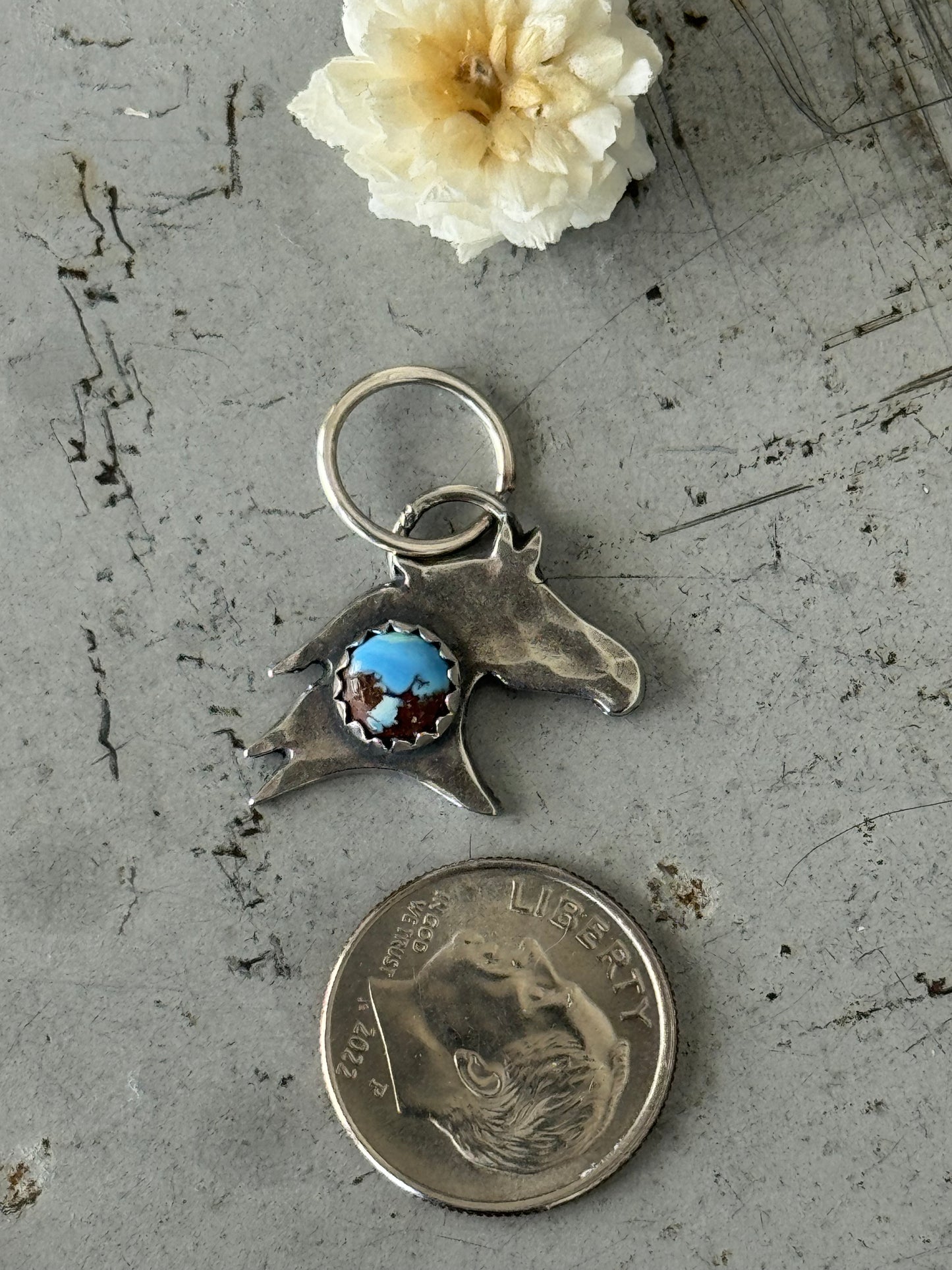 Sterling Silver Golden Hills horse charm