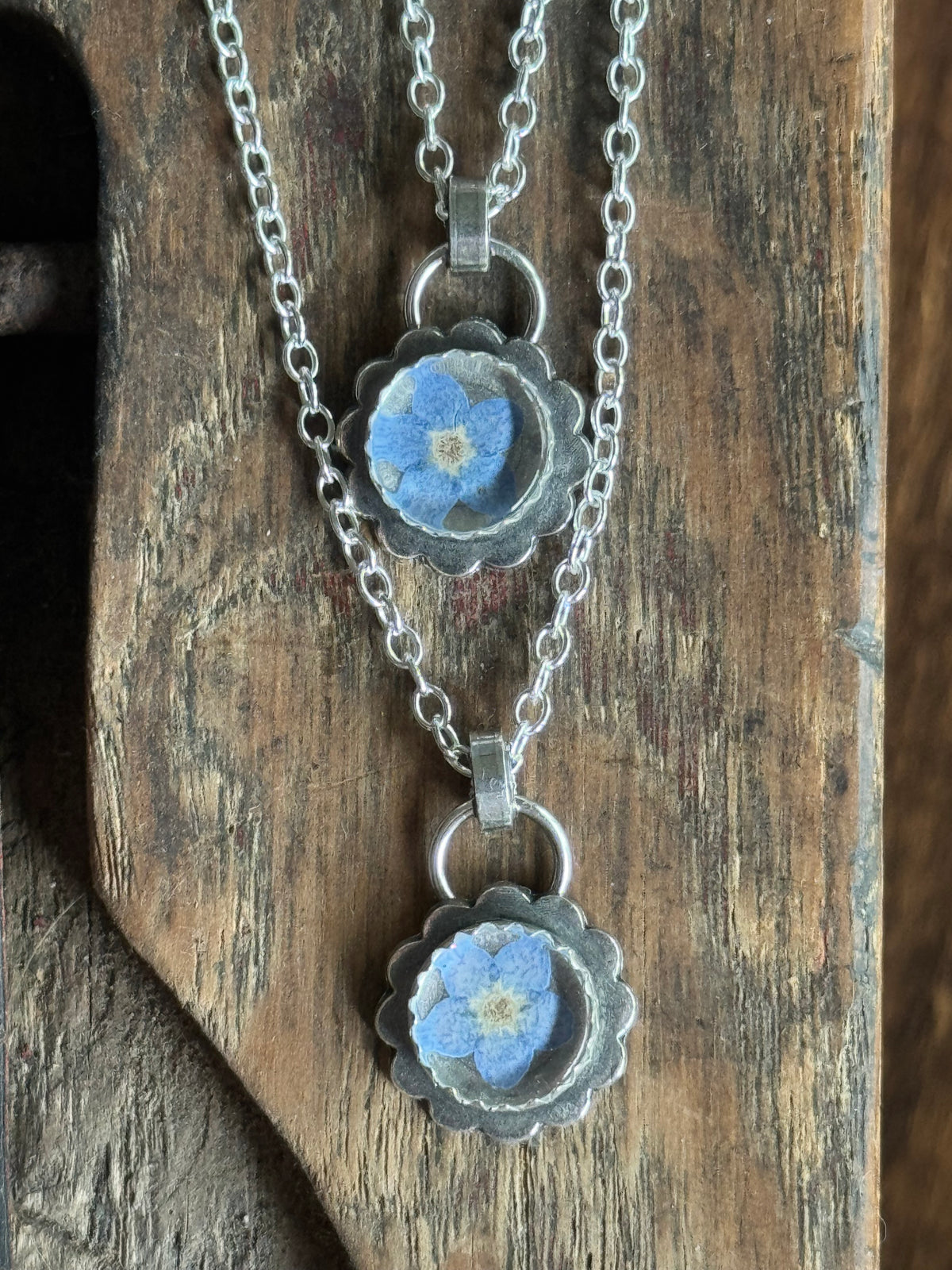 Made to Order: Forget me Not sterling necklace