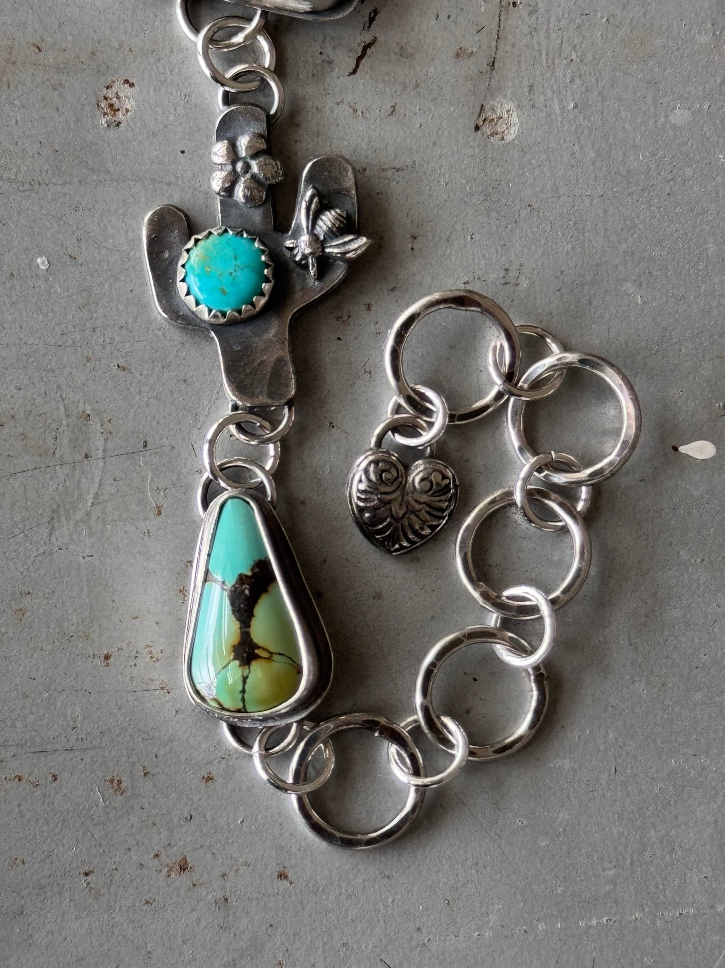 Artisan Treasure Mountain Turquoise sterling bracelet