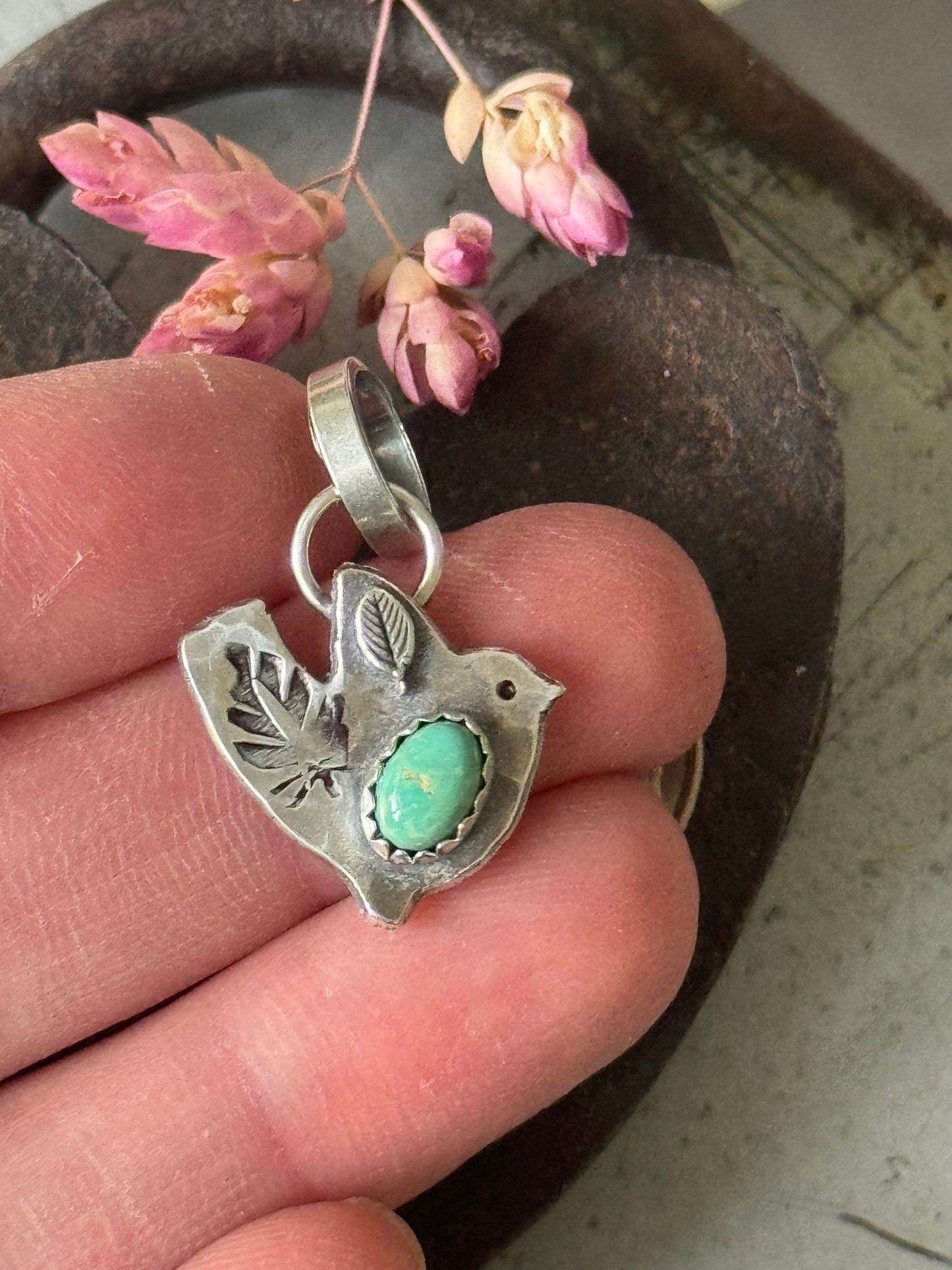 Birdie Sonoran Gold Turquoise pendant (only)