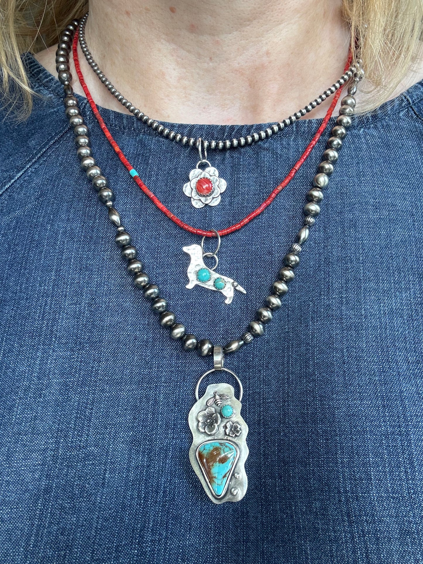 Desert Pearl Necklace Only, pendants sold separately