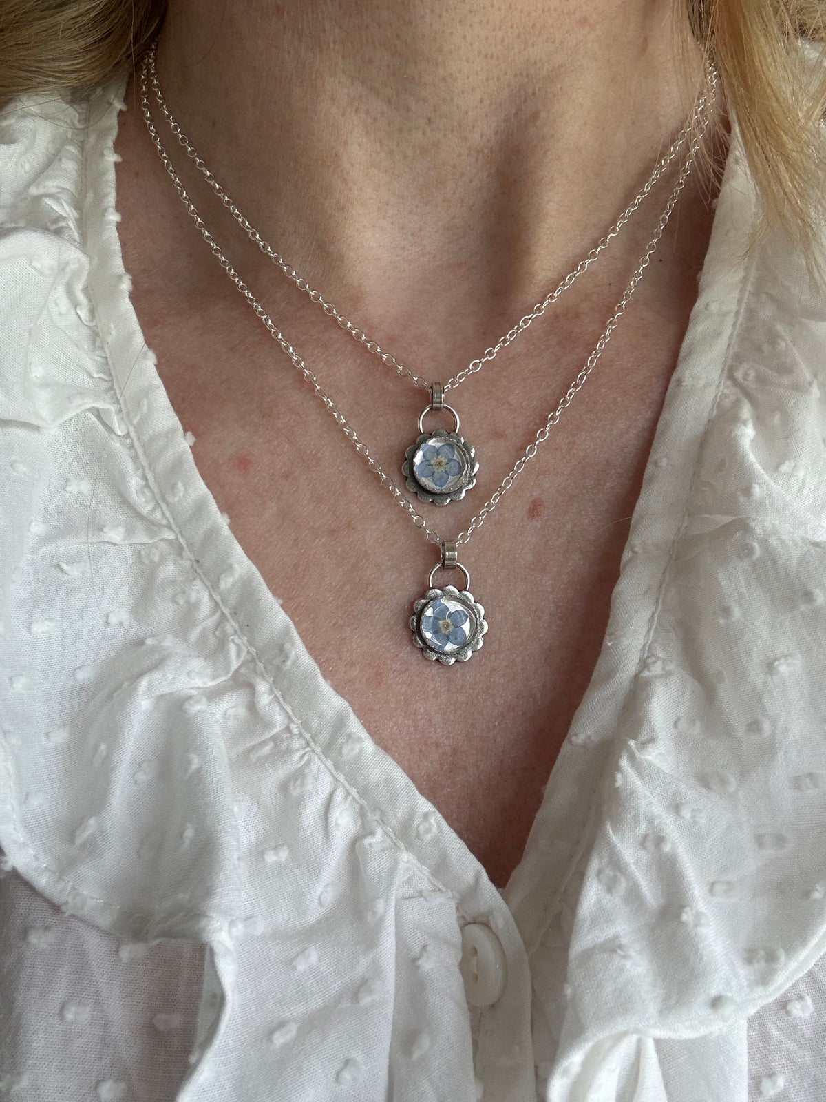 Made to Order: Forget me Not sterling necklace