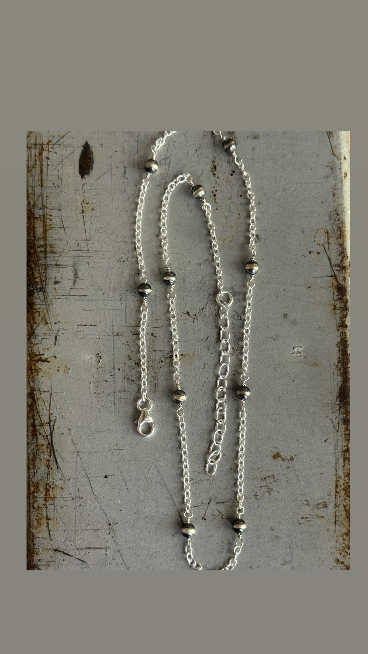 Sterling Desert Pearl necklace