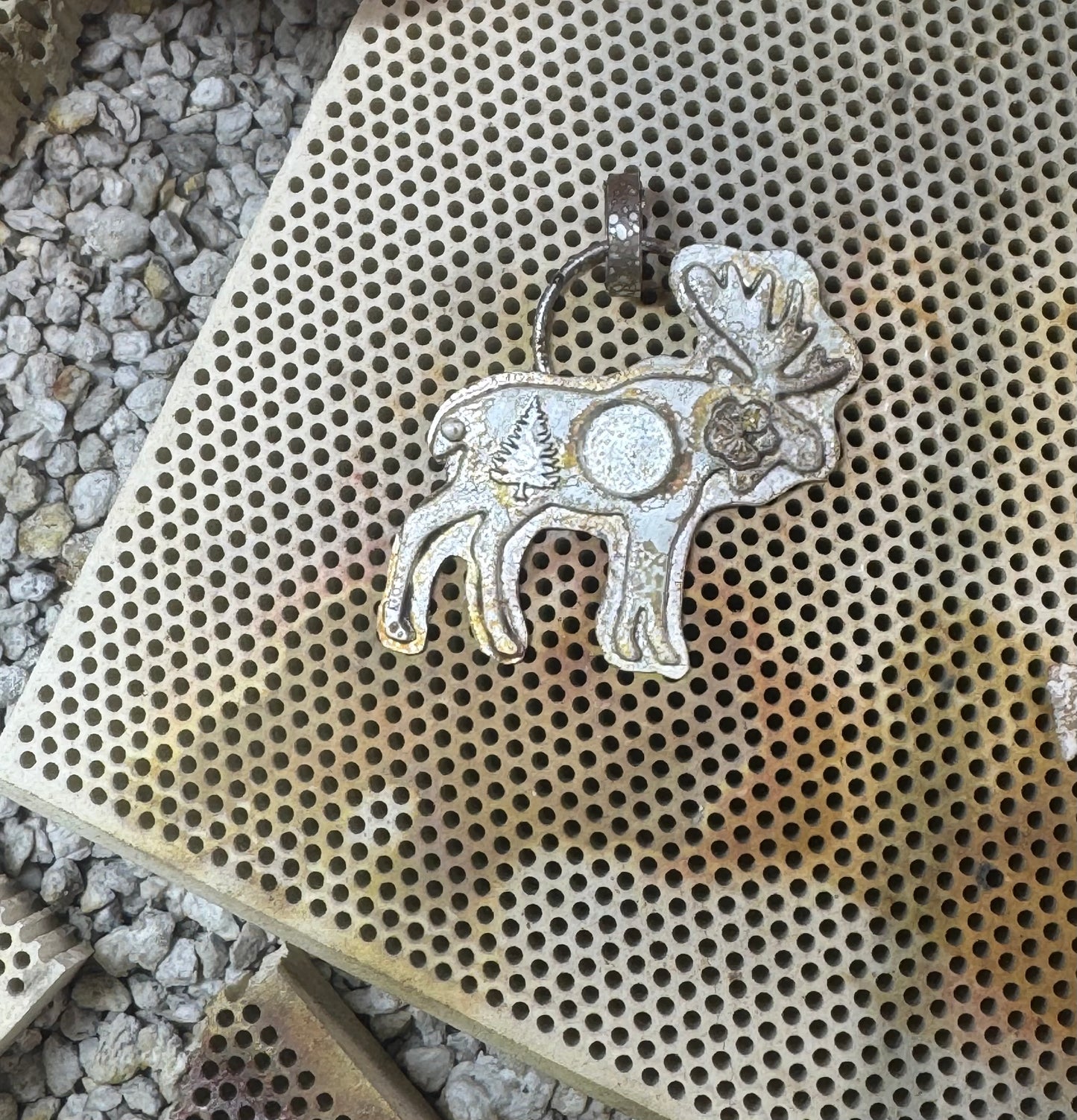 Kingman Moose sterling pendant