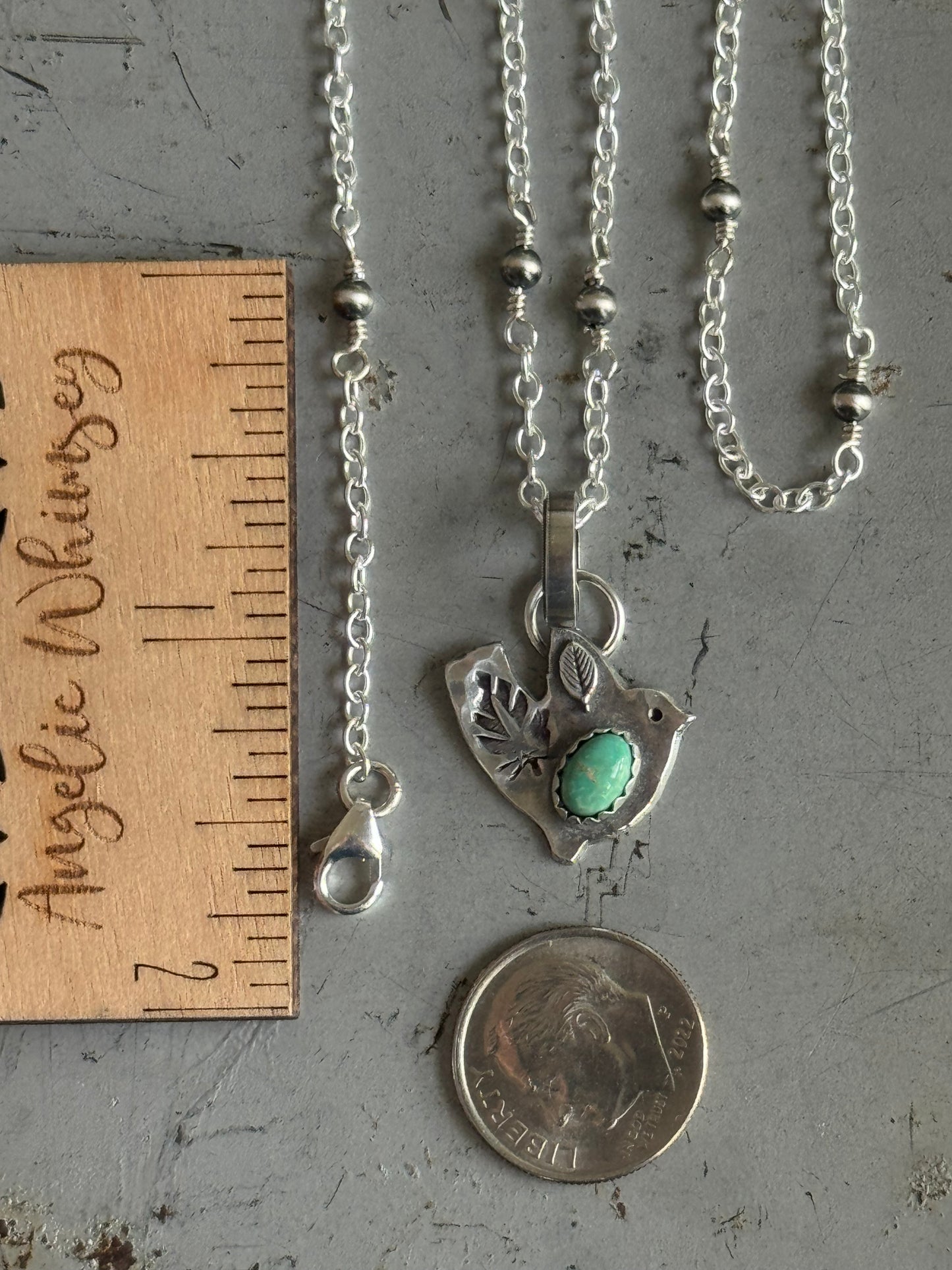 Birdie Sonoran Gold Turquoise pendant (only)
