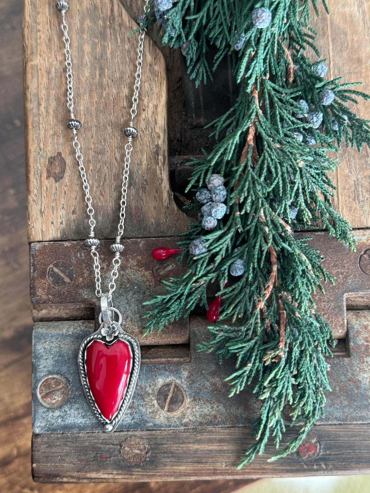 Rosarita sterling heart pendant