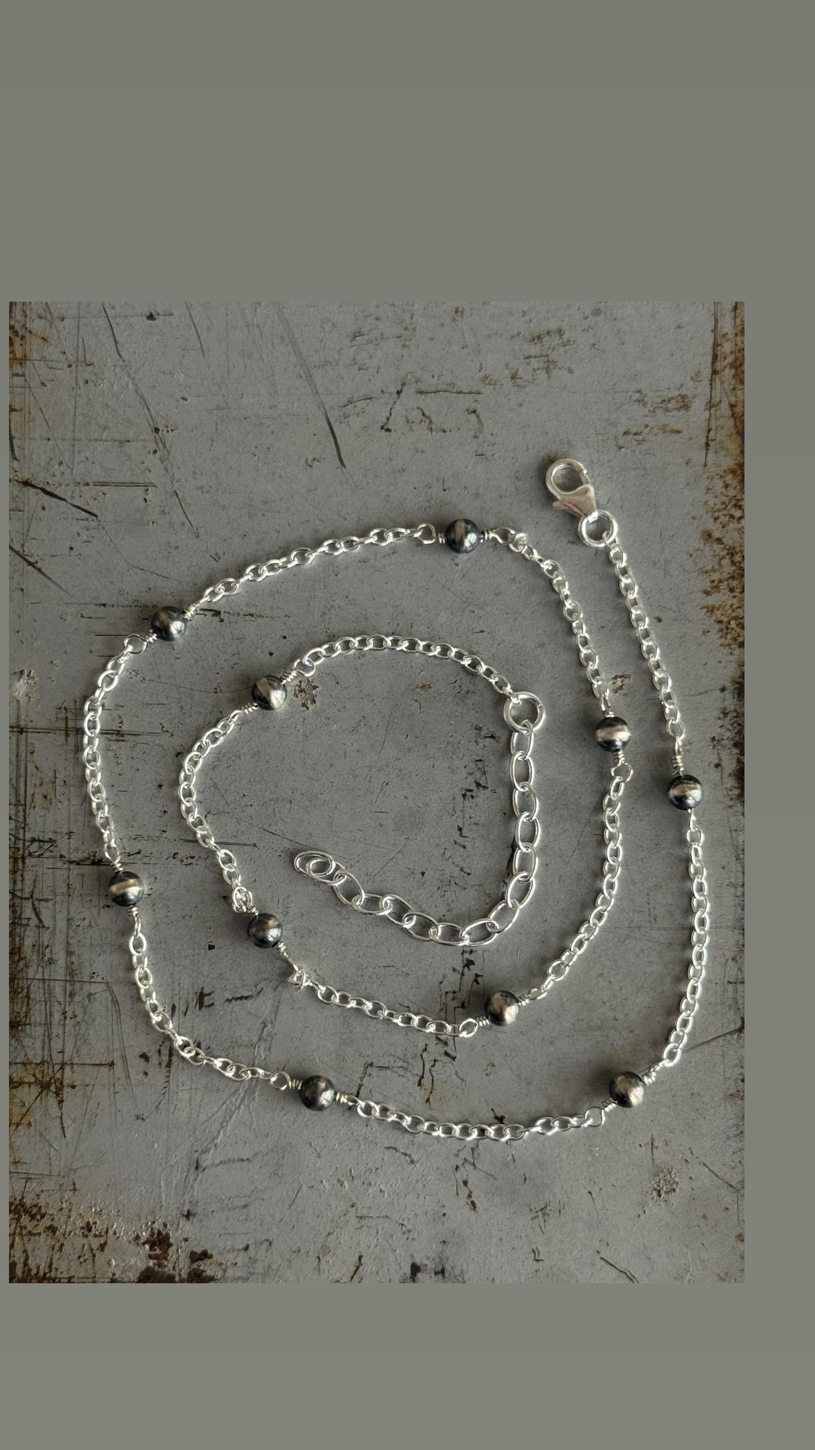 Sterling Desert Pearl necklace