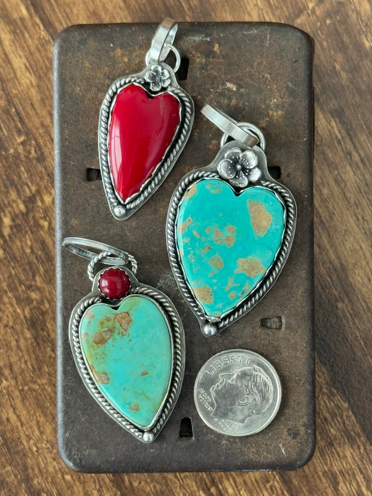Rosarita sterling heart pendant