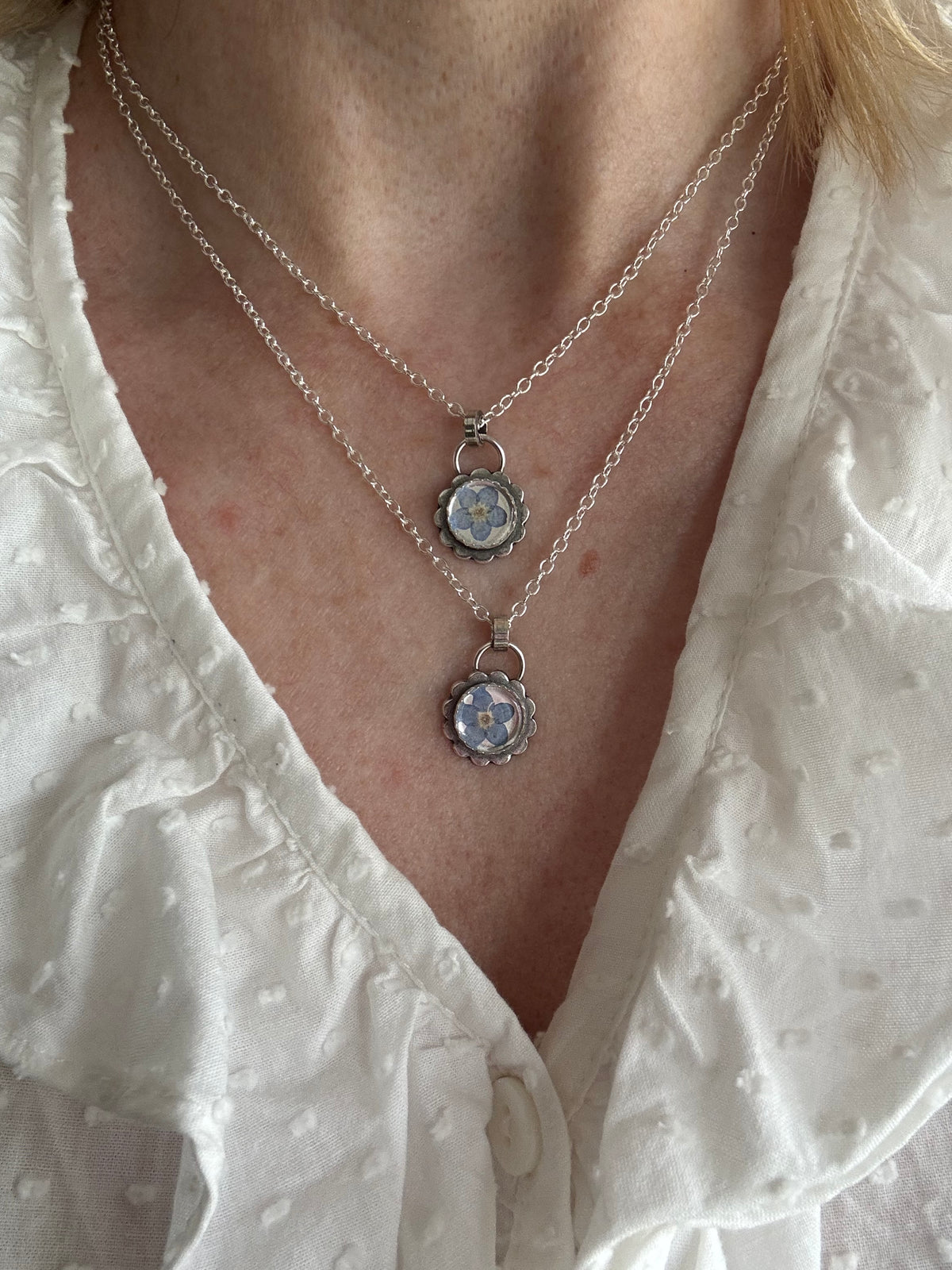 Made to Order: Forget me Not sterling necklace