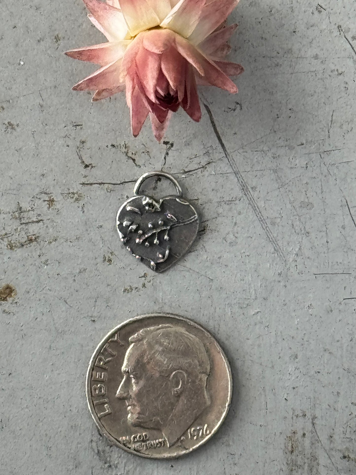 Sterling Silver heart component