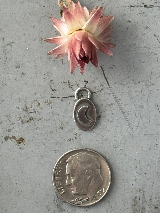 Sterling Silver moon component