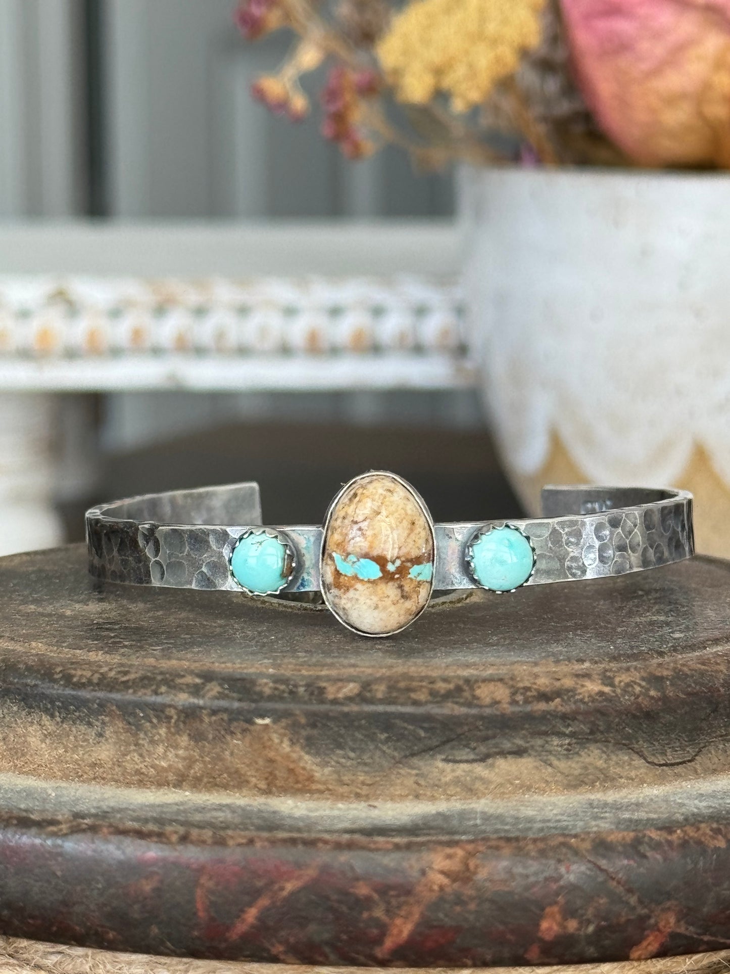 Royston Ribbon Turquoise sterling cuff