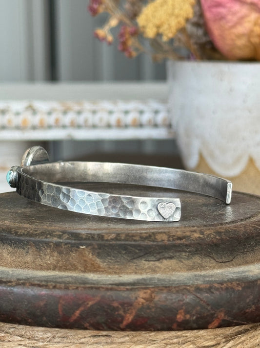 Royston Ribbon Turquoise sterling cuff