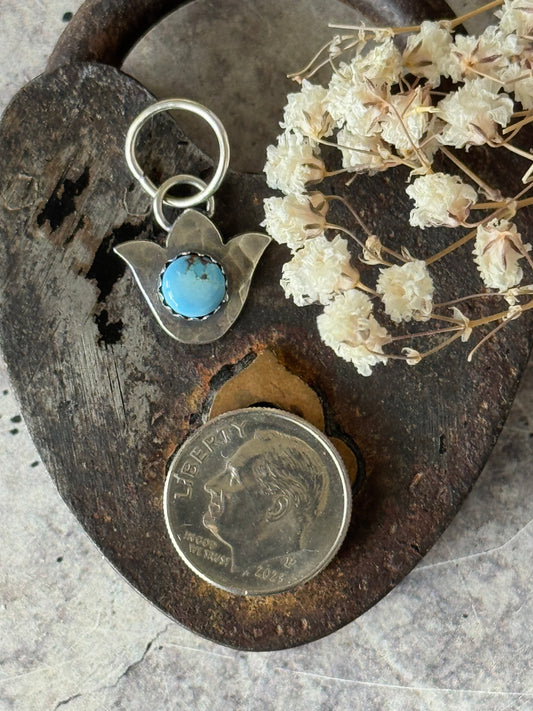 Sterling Silver Golden Hills tulip charm