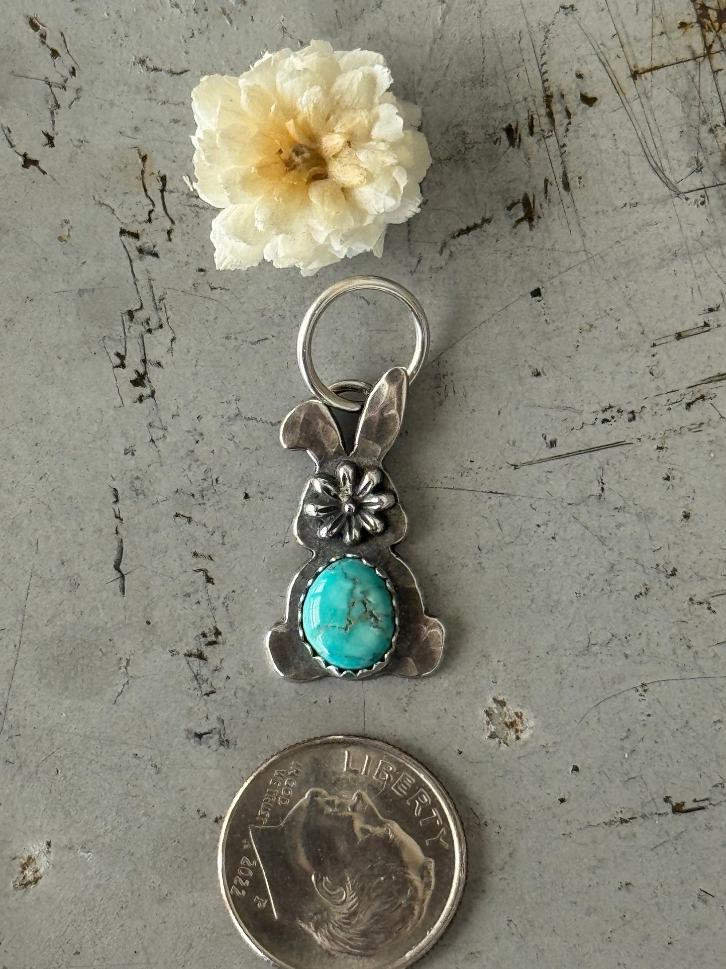 Sterling Silver Lone Mountain bunny charm