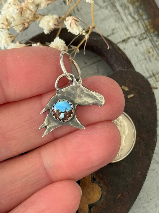 Sterling Silver Golden Hills horse charm