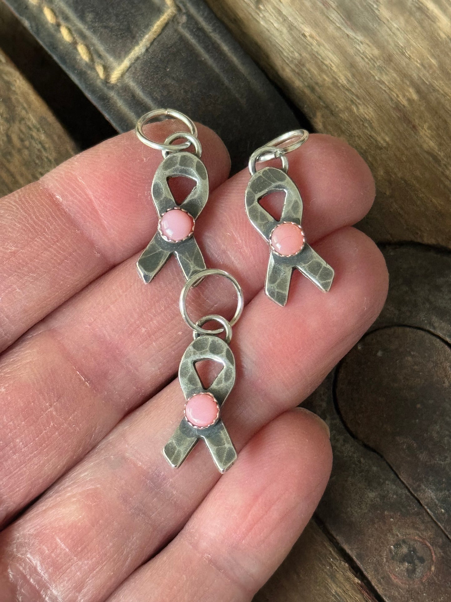 Breast Cancer awareness charm *made to order*