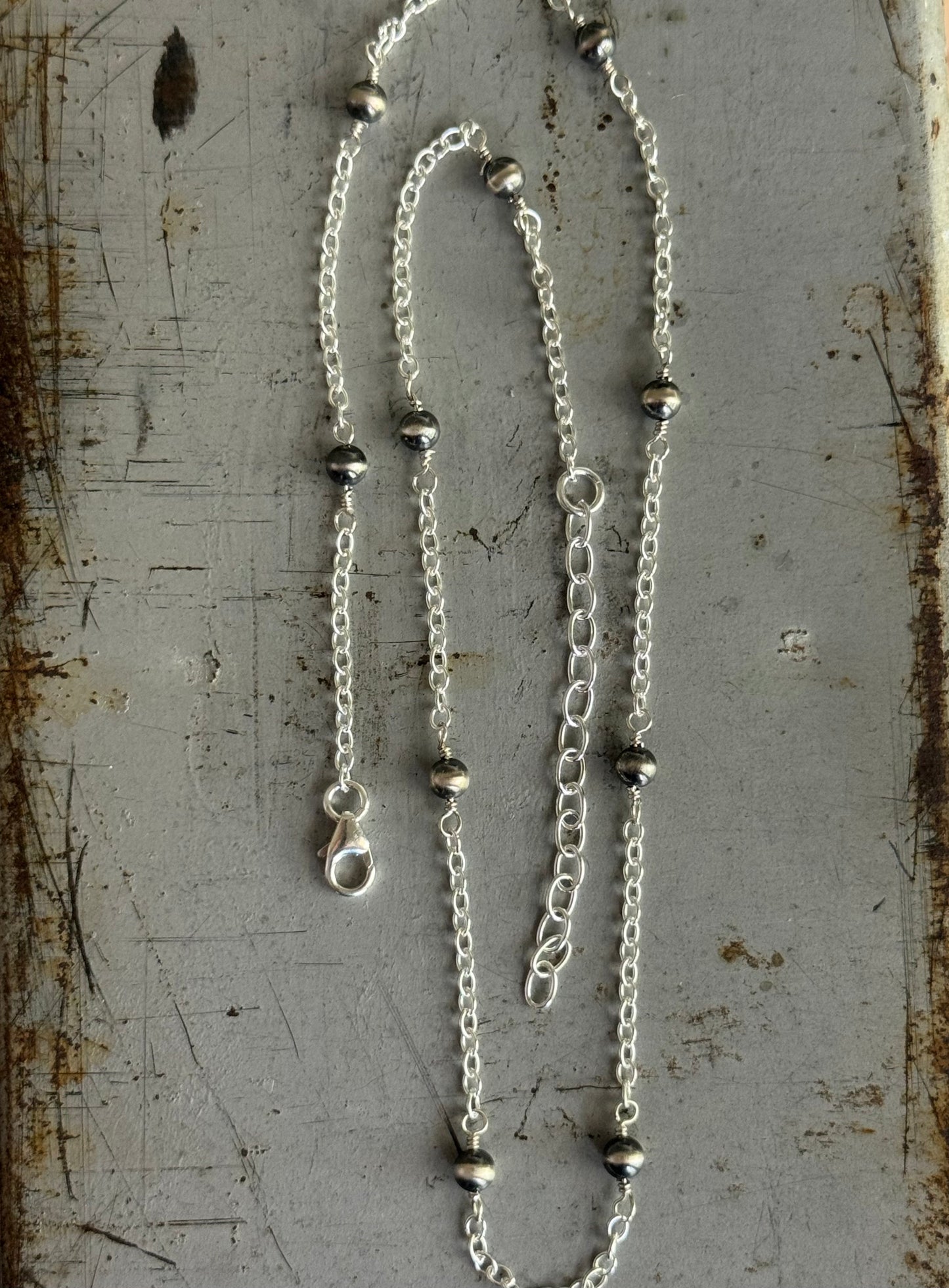 Sterling Desert Pearl necklace