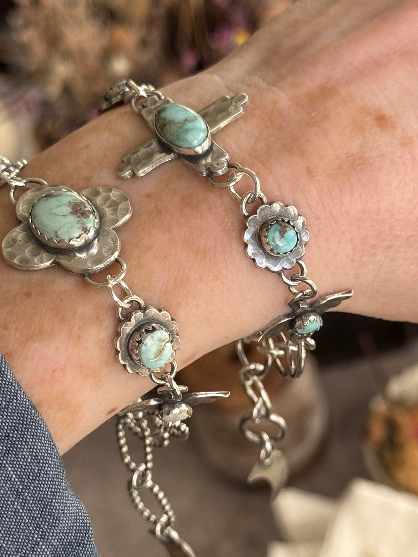 Dry Creek Turquoise sterling bracelet